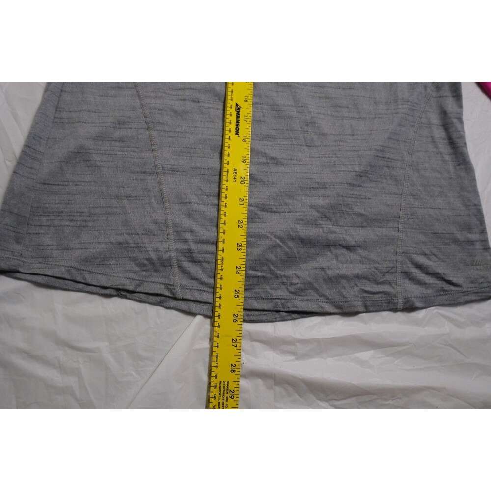 RBX Women's XL Performance Activewear Top Long Sleeve Pink Gray Raglan Wicking - Picture 5 of 7